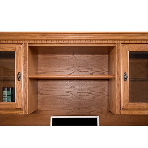 Martin Furniture Huntington Oxford Storage Hutch in Wheat