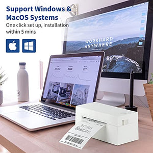 Shipping Label Printer 4x6, DL-770D High Speed 150mm/s Thermal Label Printer for Mac Windows, Barcode Printer Work with UPS Shopify Ebay Poshmark Shippo Amazon| Print Width 1.7-4.25''