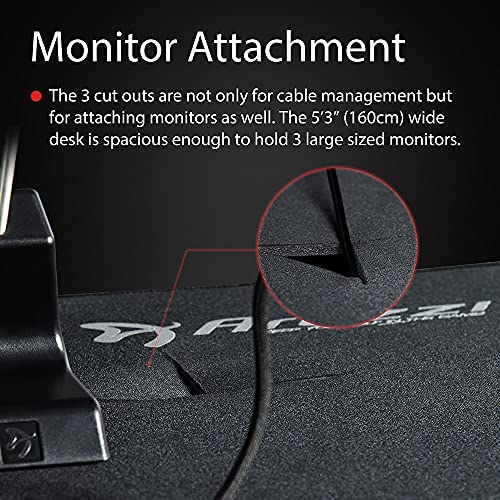 Arozzi Arena Moto Motorized Ultrawide Curved Sit-Stand Gaming Desk