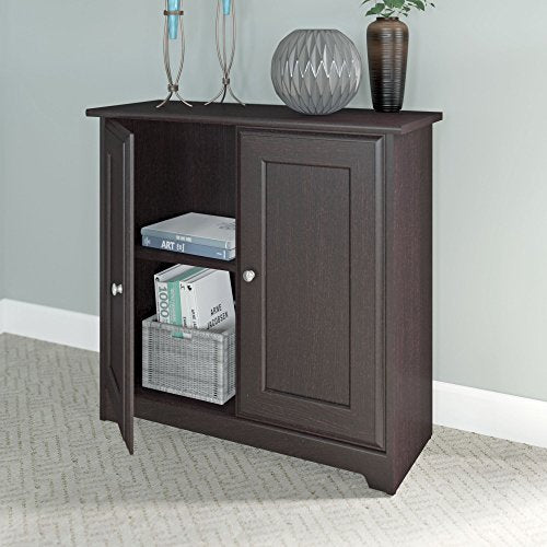 Cabot Writing Desk, Low Storage Cabinet with Doors and 2 Drawer File Cabinet