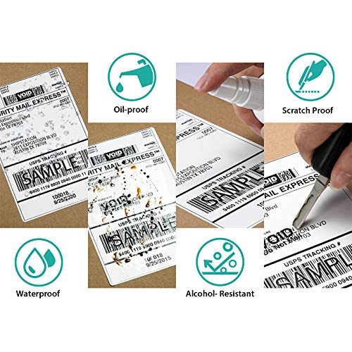 OFFNOVA Bluetooth Thermal Label Printer with a Stack of 500 4" x 6" Shipping Thermal Direct Label, Bundles