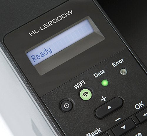 Brother Monochrome Laser Printer, HL-L6200DW, Wireless Networking, Mobile Printing, Duplex Printing, Large Paper Capacity, Amazon Dash Replenishment Enabled