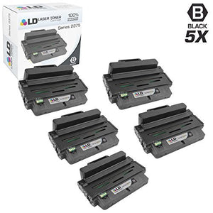 LD Compatible Printer_Toners_Cartridges_Tray Replacement for Dell B2375 593-BBBJ (Black, 5-Pack)