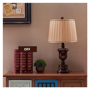 MaGiLL Multifunction Desk Lamp 26" Resin with Fabric Shade