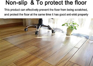 PHONME Clear Office Chair Mat for Hardwood & Tile Floor, 1.5mm Thick Anti-Slip Floor Protector - 140 * 200cm