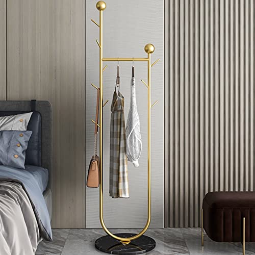 BinOxy Free Standing Coat Rack - Multifunctional Bedroom and Living Room Storage Shelf