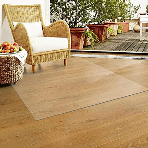 ZHOUHONG Hard-Floor Chair Mat for Hardwood Floor - Clear Vinyl Protector