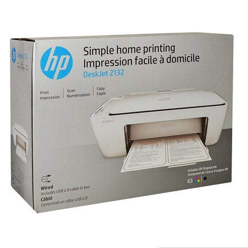 HP DeskJet 2132 All-in-One Color Printer/Copier/Scanner