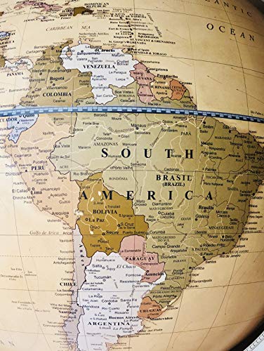 Zoffoli Magellano Floor Globe - Apricot Ocean (24 Inch Diameter)