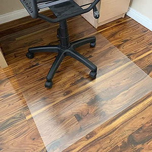 HOBBOY Clear Chair Mat for Hardwood Floor, Non-Slip Non-Scratch Thick Vinyl Protector Mat - Multiple Sizes