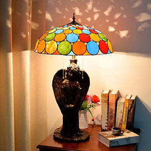 Xiaohu Tiffany Style Multicolor Glass Table Lamp