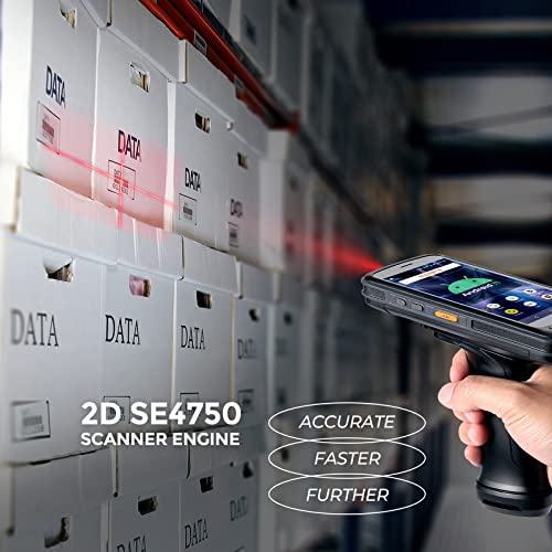 MUNBYN Android Barcode Scanner Handheld PDA with Screen Film