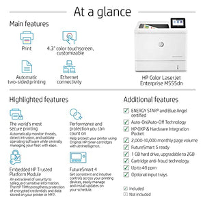 HP Color LaserJet Enterprise M555dn Single Function Laser Printer 40 ppm