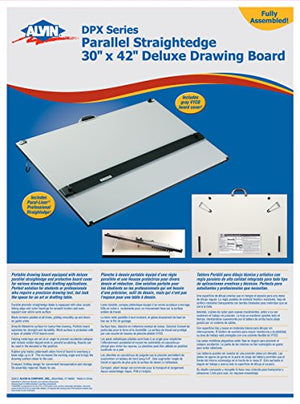 Alvin, DPX Series Deluxe Board with Straightedge, Portable - 30 inches x 42 inches
