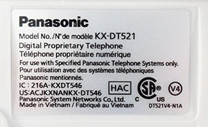 Panasonic KX-DT521 8 Button 1-line Backlit LCD Display Digital Telephone with Full Duplex Speaker Phone - White