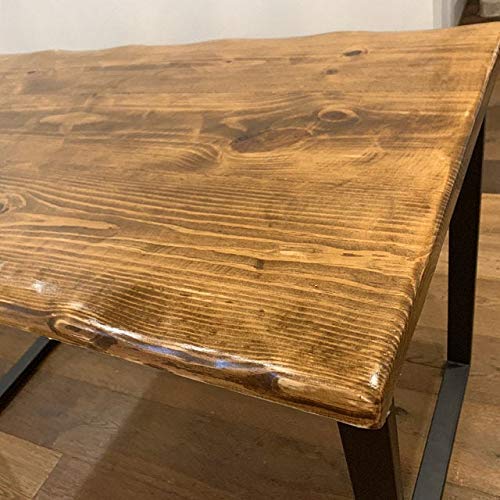 UMBUZÖ Solid Reclaimed Wood Desk. Modern Wooden Desk, Real Wood Table for Computer & Home Office