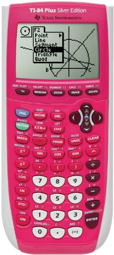 Texas Instrument 84 Plus Silver Edition graphing Calculator (Full Pink in color) (Packaging may vary)