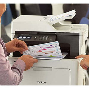 Brother MFC-L8610CD All-in-One Color Wireless Laser Printer for Home Office - Print Copy Scan Fax - 33 ppm, 600 x 2400 dpi, 8.5 x 14, Automatic Duplex Printing, 50-Sheet ADF - BROAGE Printer Cable