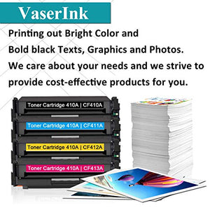 12 Pack(3BK/3C/3Y/3M) 410A | CF410A CF411A CF412A CF413A Toner Cartridge Replacement for HP Color Pro MFP M477fdn M477fdw M477fnw Pro M452dn M452dw M452nw Printer Toner - by VaserInk