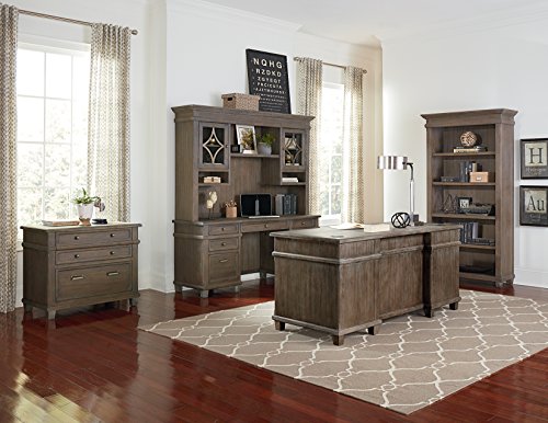 Martin Furniture IMCA4076 Open Bookcase, Weathered Dove