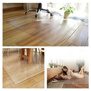 None PVC Transparent Chair Mat, Non-Slip Protection Mat DIY Can Be Cut, for Carpet Floors - 1.5mm Thickness, 180x250cm