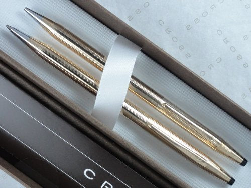 Cross Classic Century Made in the USA 14k Gold Filled/Rolled Gold Ball Pen and Pencil. This is quality at its Best from Lincoln Rhode Island, USA