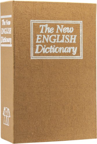 BARSKA CB11990 Combination Lock Brown Dictionary Diversion Book Safe Lock Box, Orange