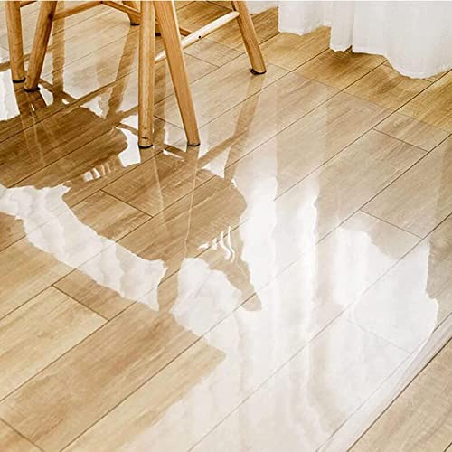 HAIZON Hard-Floor Chair Mat for Hardwood Floor, PVC Clear Transparent, Non-Slip, Scratch Resistant, Wear Resistant - Indoor Home Office Chairmat (Size: 120x1)