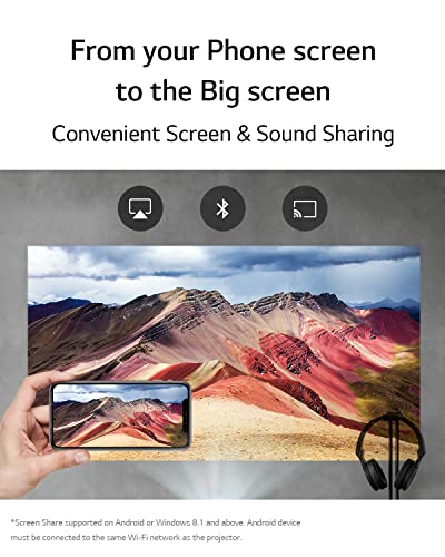 LG CineBeam UHD 4K Projector HU710PW - White
