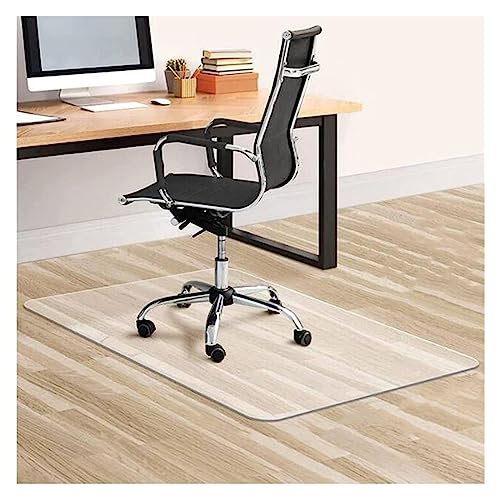HOBBOY Clear Hard-Floor Chair Mat 1mm Thick - Transparent Protector for Hardwood Floors