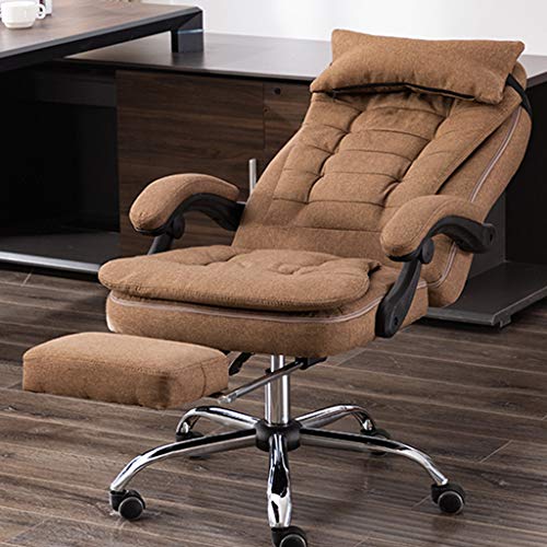Furniture Executive Recline Extra Padded Office Chair Sofas Desk Swivel Chairs with Lumbar Cushion Footrest and Headrest
