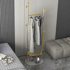 BinOxy Freestanding Marble Coat Rack - Multifunctional Vertical Storage Stand (Color: B)