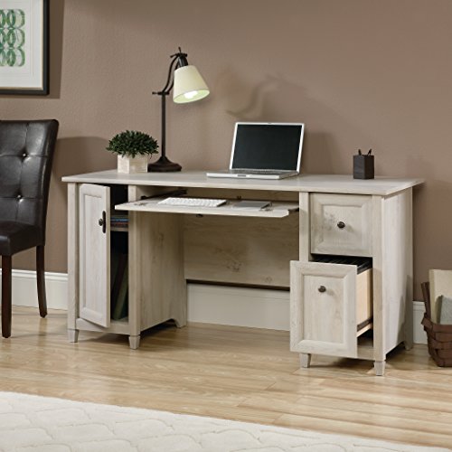 Sauder Edge Water Computer Desk, Chalked Chestnut