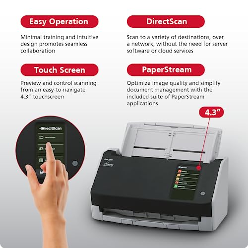 RICOH fi-8040 Desktop Document Scanner with Auto Feeder and DirectScan Capability