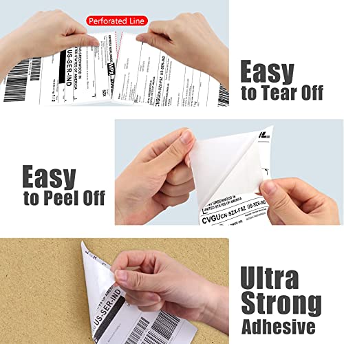 Asmvt Label Printer with Pack of 500 Label Paper，150mm/s Shipping Label Printer 4x6 for Small Business, USPS, FedEx, Shopify, Etsy, Amazon, Ebay