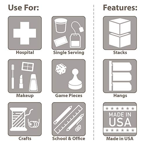 Akro-Mils 305A5 Insight Ultra-Clear Hanging and Stacking Plastic Storage Bin, (10-7/8-Inch x 4-1/8-Inch x 3-1/4-Inch), Clear, (12-Pack)