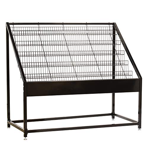 Generic Black LP Vinyl Record Display Rack 54"W x 30"D x 48.5"H