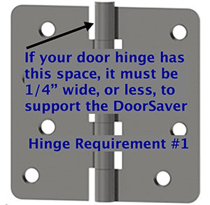 Door Saver III 50-Pack Residential Hinge Door Stop in Satin Nickel