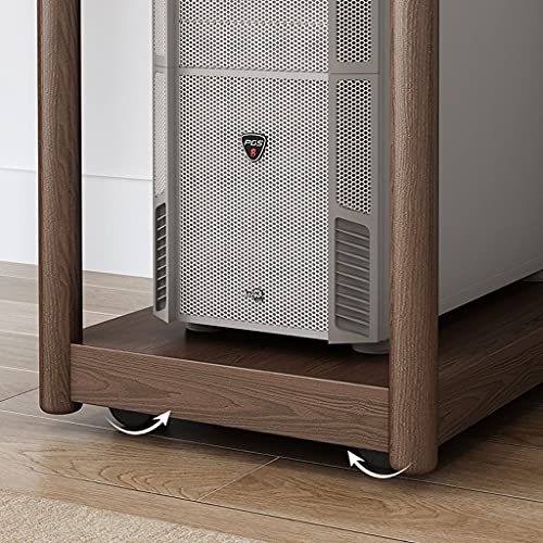 CPU Stand CPU Bracket Desktop Host Base Wood Bracket Double-Layer Shelf Printer Bracket PC Shelf