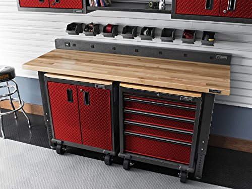 Gladiator GAGB272DDR Premier Modular Steel Cabinet, Red Tread