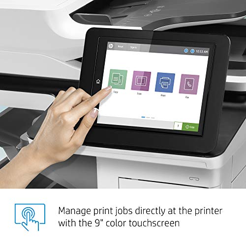 HP LaserJet Enterprise MFP M634z Monochrome Multifunction Duplex Printer with Extra Paper Trays and 3-bin Stapler/Stacker (7PS96A)