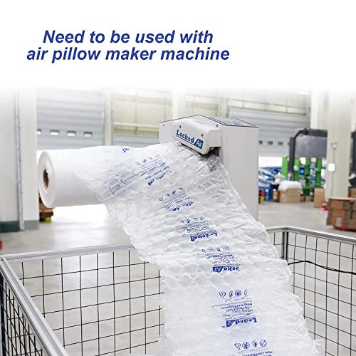 Air Cushion Machine + Packaging Air Bags Film 490', Fast Speed No Warm Up, Inflatable Packaging Air Pillows Roll Packing Supplies for Small Business