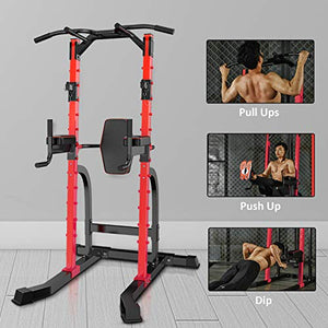 HYD-Parts Power Tower,Standing Full Body Chin up Bar,Adjustable Heavy Duty Pull up Bar Strength Training Fitness Workout