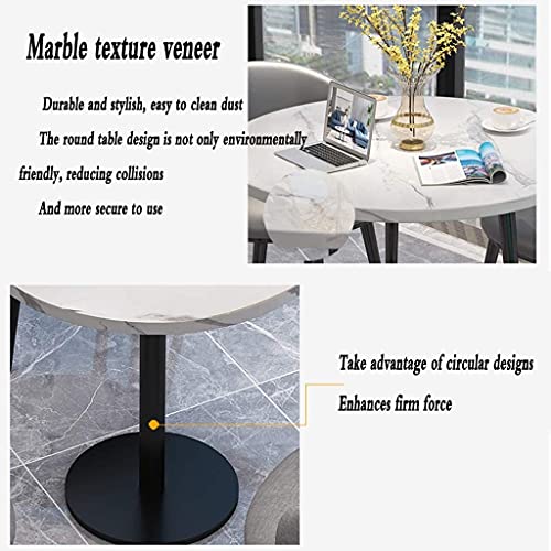 SKUAI Small Office Conference Coffee Table Chair Set - Gray