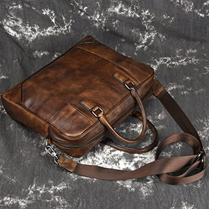 ZXYZD Postman Men's Bag Men's Handbag Briefcase Large Capacity Computer Bag Hand-Painted (Color : B, Size : 38 * 28 * 8cm)
