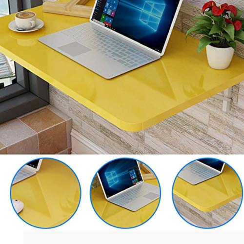 Wall-Mounted Drop-Leaf Table with Storage Shelves