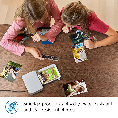 HP Sprocket Studio 4x6” Instant Photo Printer – Print Photos from Your iOS, Android Devices & Social Media - Paper, Ink & Charger Bundle