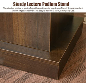 CMYUN Solid Wood Lectern Podium Stand