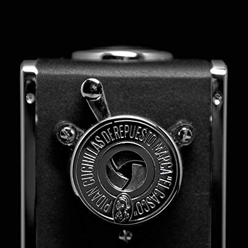 El Casco Pencil Sharpener With Base Side / Load Black And Chrome M-430CN