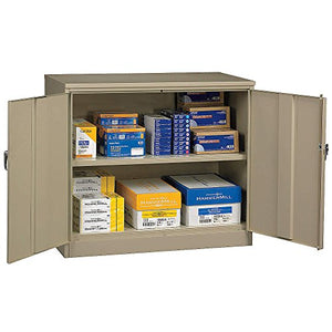 Tennsco Commercial Storage Cabinet - Sand, 42"H x 36"W x 24"D, Assembled